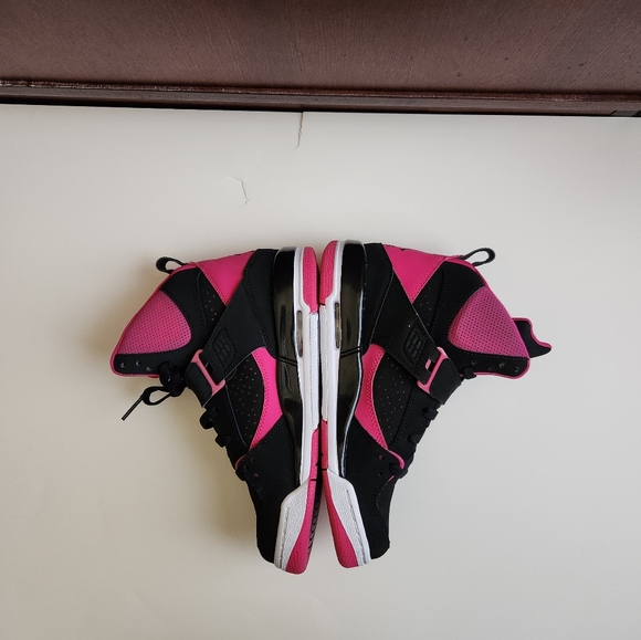 Jordan Flight 45 High IPGS 'Black Vivid Pink 6y/7.5W - Picture 3 of 7